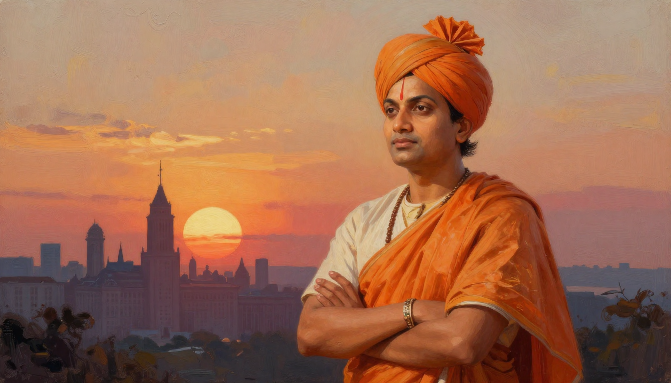 A cinematic portrait of the Swami Vivekananda History journey and spiritual legacy.